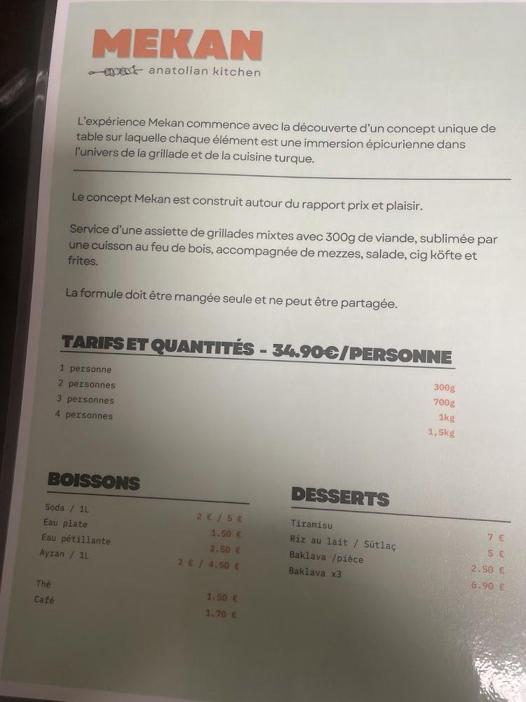 MEY’HANE RESTAURANT MEKAN - Menu Image 2